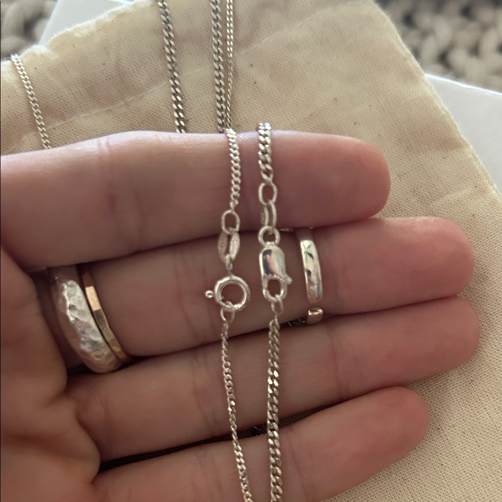 RAUW recycled Sterling Silver Sun and Shell Pendant Necklaces - Picture 3 of 5
